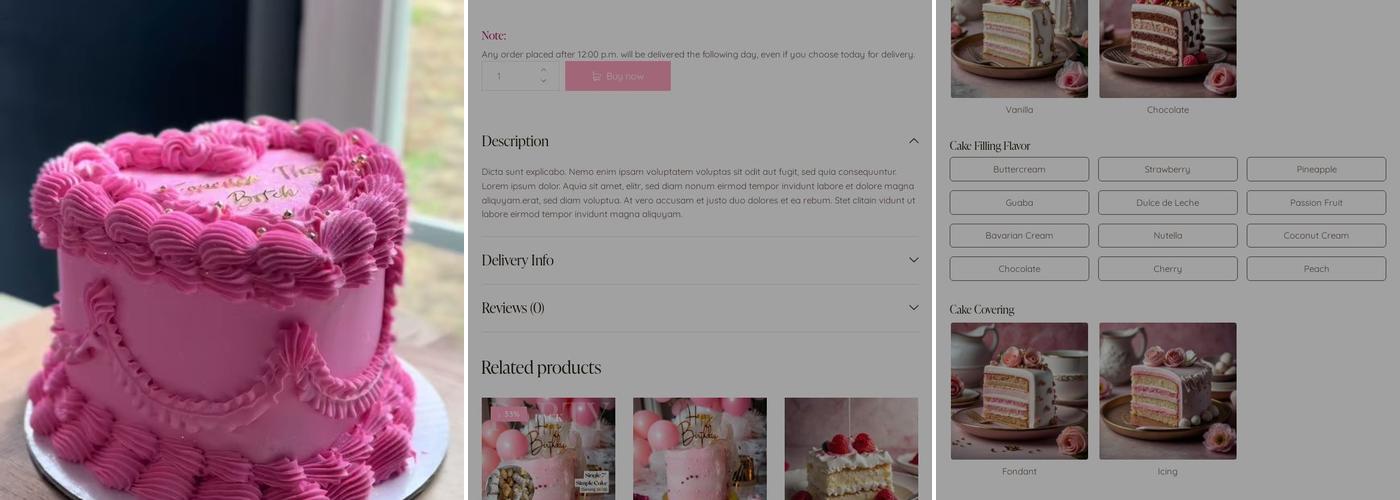 Mandy's Bakery Menu