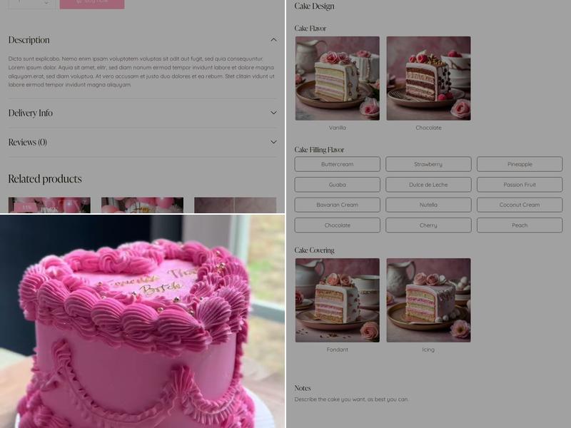 Mandy's Bakery Menu