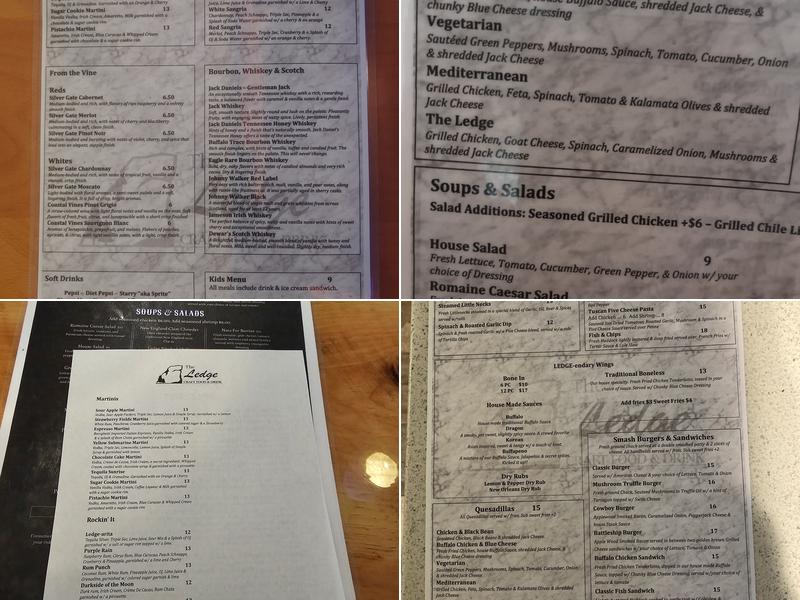 The Ledge Menu