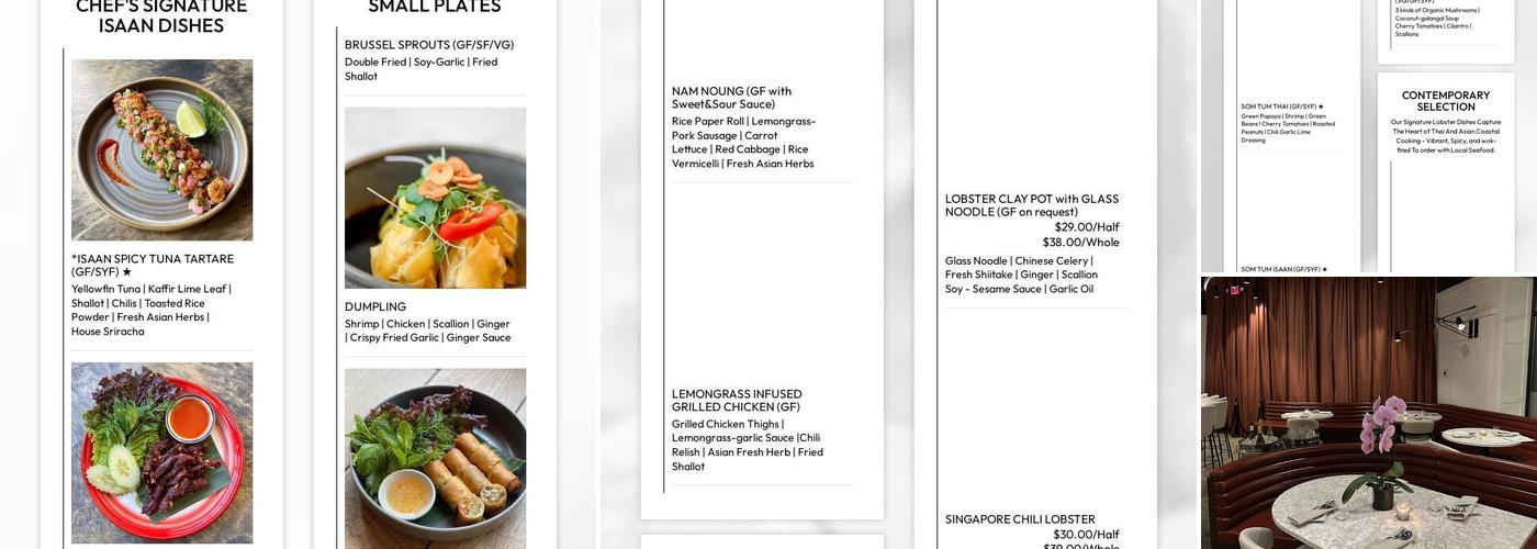 FIVE81°NE Menu