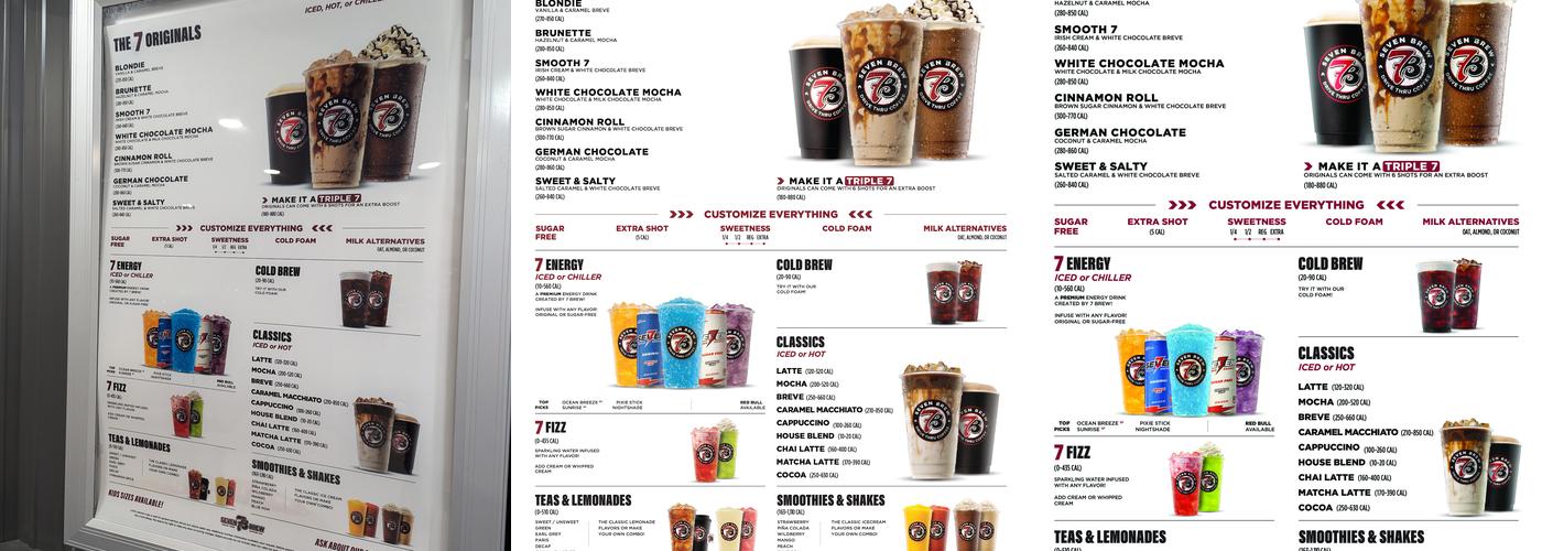 7 Brew Coffee Menu