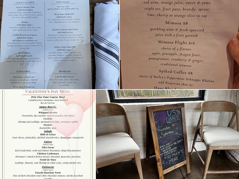 Weiss Baking Company Menu