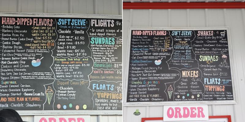 Uncle Steph's Ice cream & Eats Menu