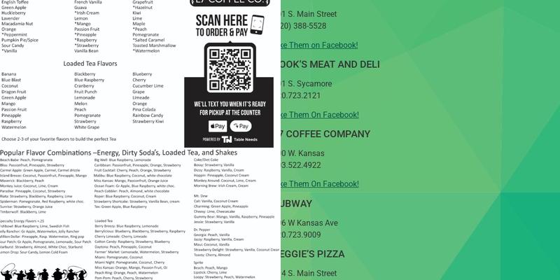 L7 Coffee Co Menu