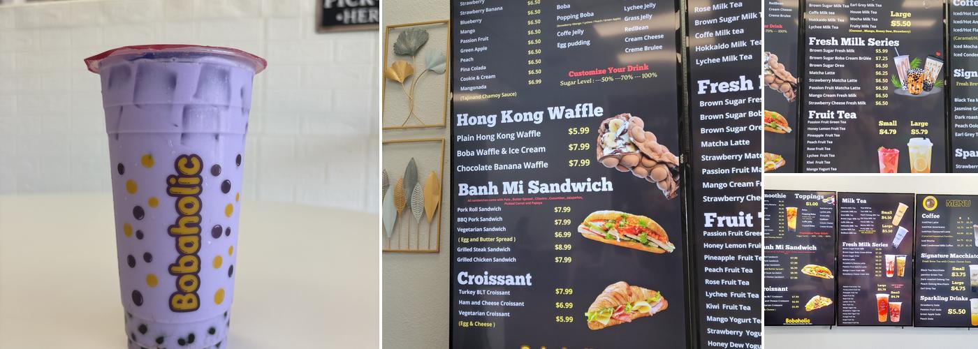 Bobaholic Menu