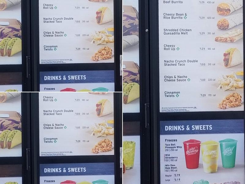 Taco Bell Menu