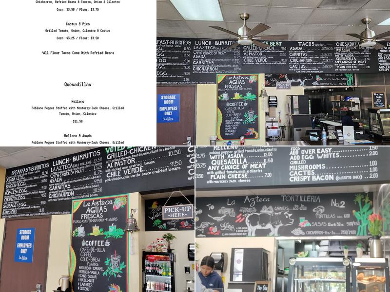 La Azteca Tortilleria #2 Menu