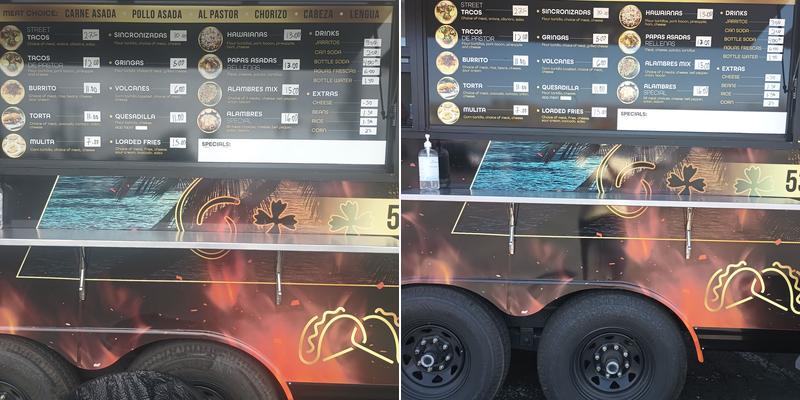 Las Gemelas Street Tacos Menu