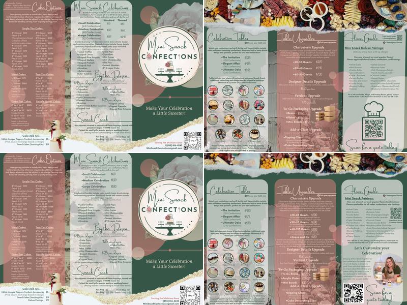 Mini Snack Confections Menu