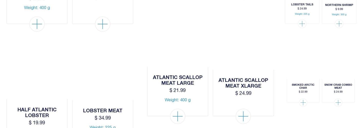 Labrador Gem Seafoods Menu