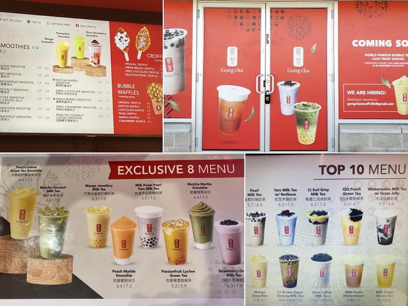 Gong Cha Stouffville Menu