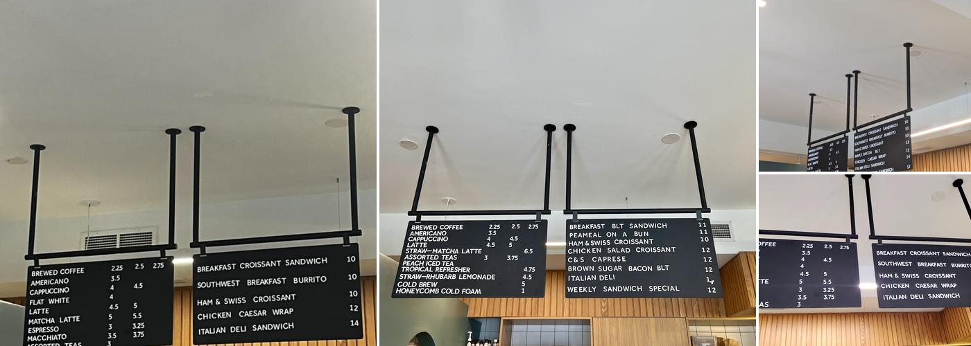 Circles & Squares Bakery Café Menu