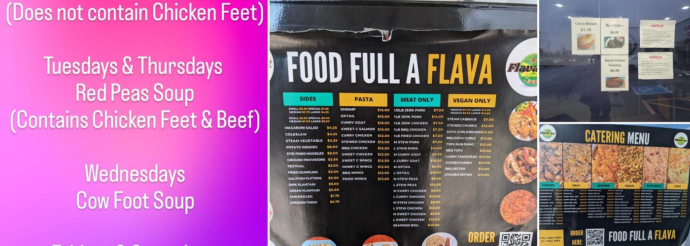 Flava Pot Cuisine Menu