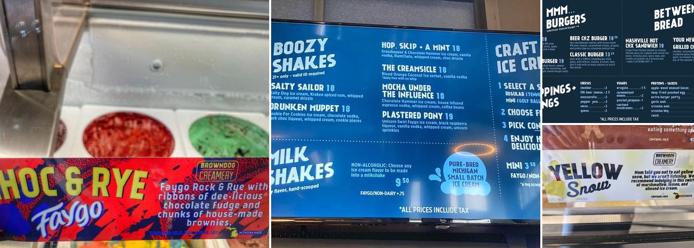 Browndog® At The Shuffle Menu