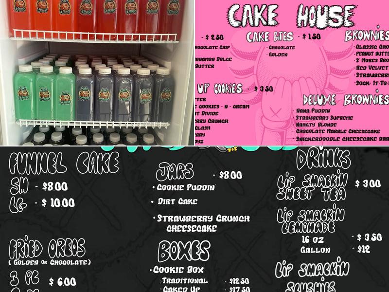 Cake House Menu
