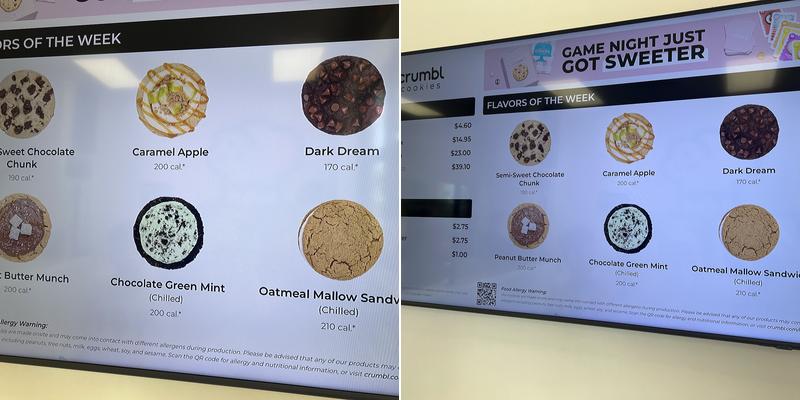 Crumbl - Kanner Hwy Menu