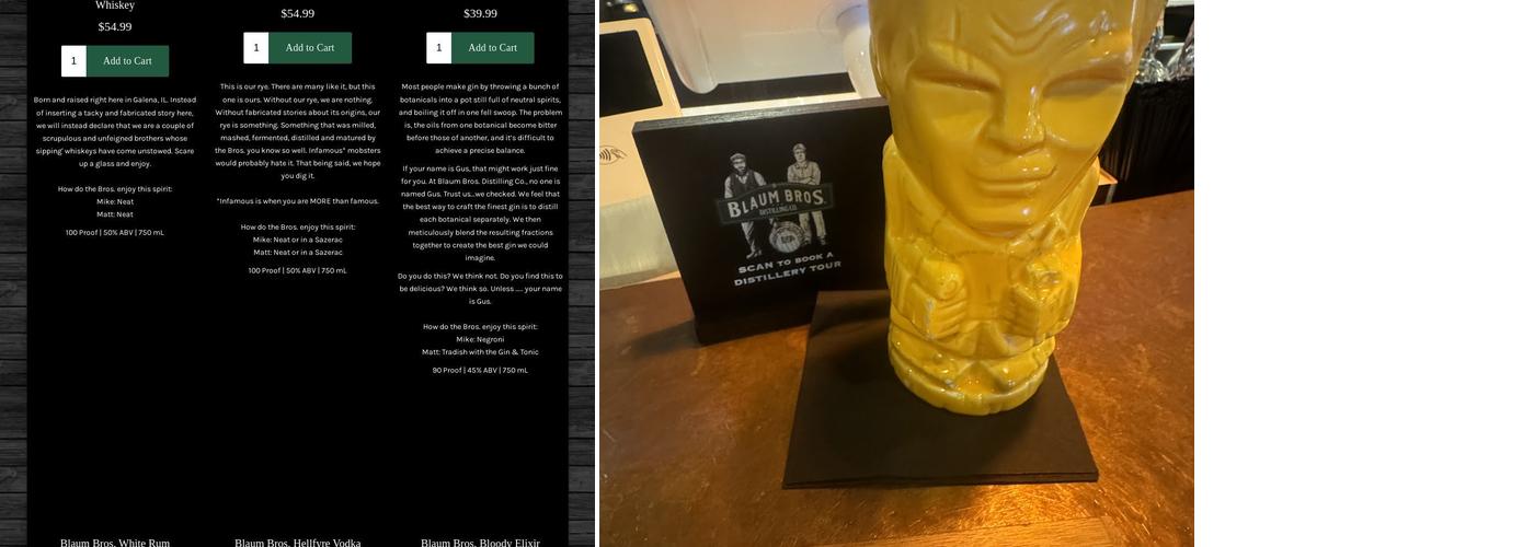 Blaum Bros. Public House Menu