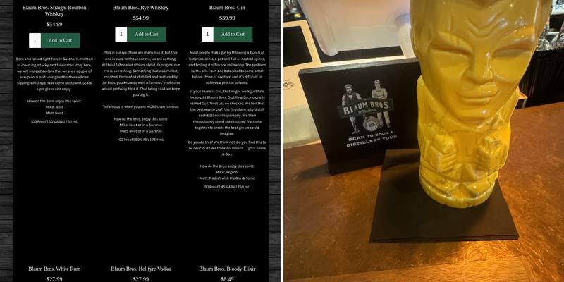 Blaum Bros. Public House Menu