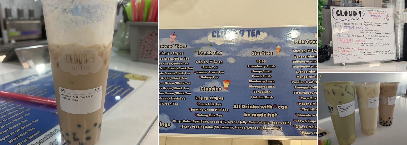 Cloud9 Tea Menu