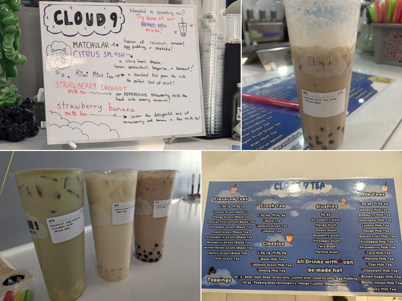 Cloud9 Tea Menu