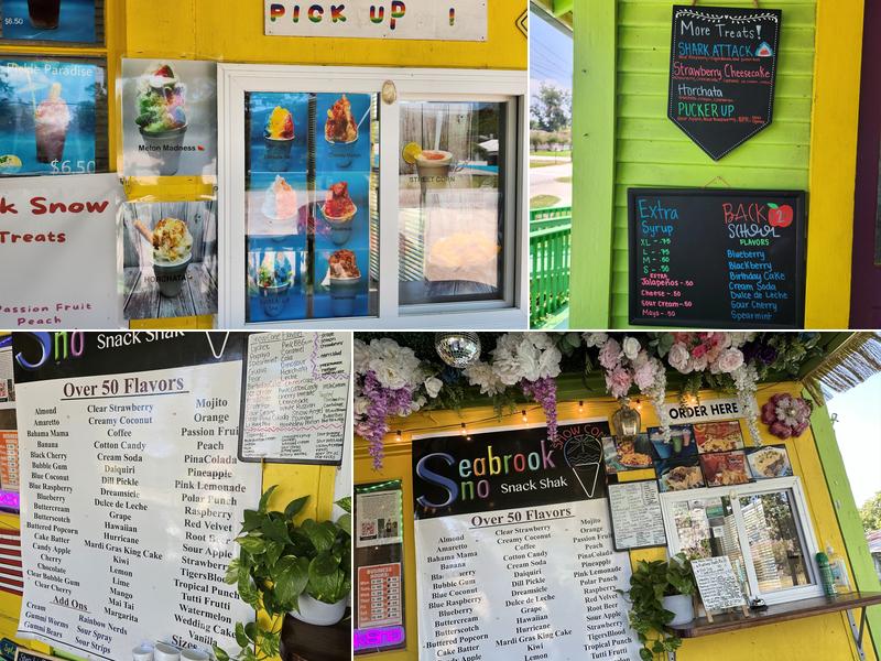 Seabrook Snow Sweets and Treats Menu