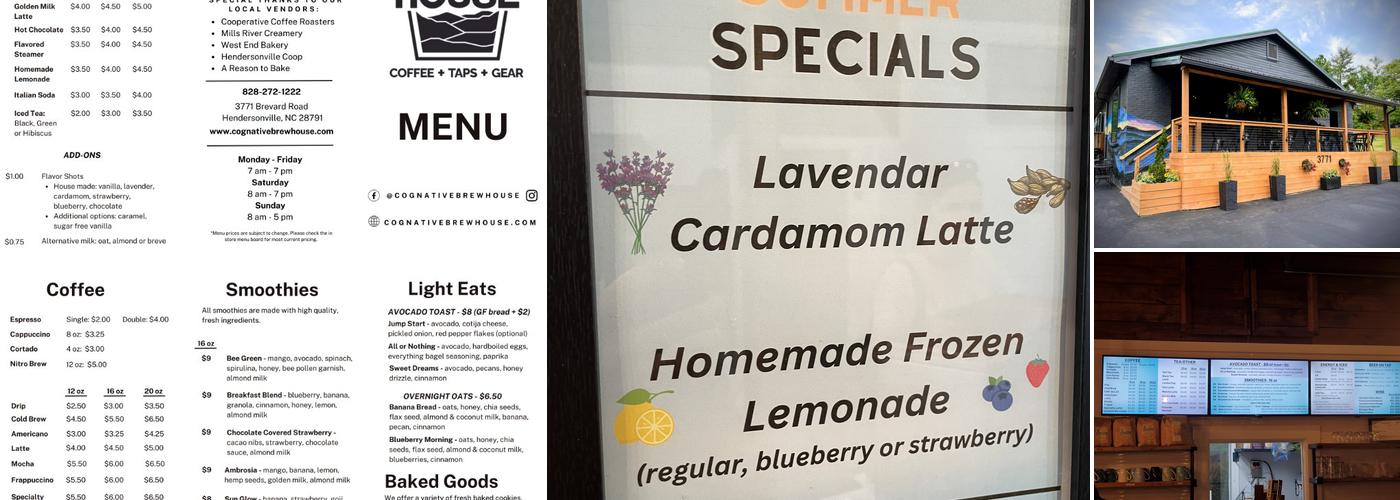 Cognative Brew House Menu