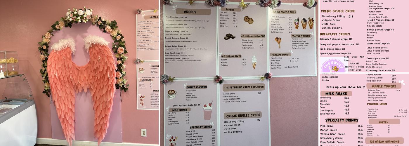 The Sweet Creamery Menu