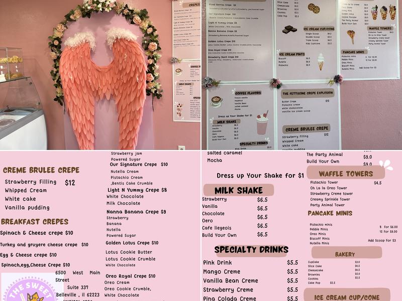 The Sweet Creamery Menu
