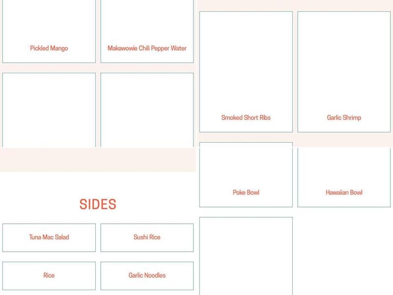 Paradise Poke Hawaii - Hawaii Kai Menu