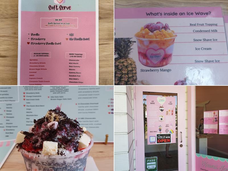Kawaii Ice Wave (Hawaii Kai) Menu