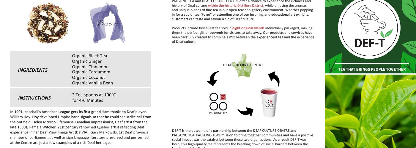 Palgong Tea BCIT Menu