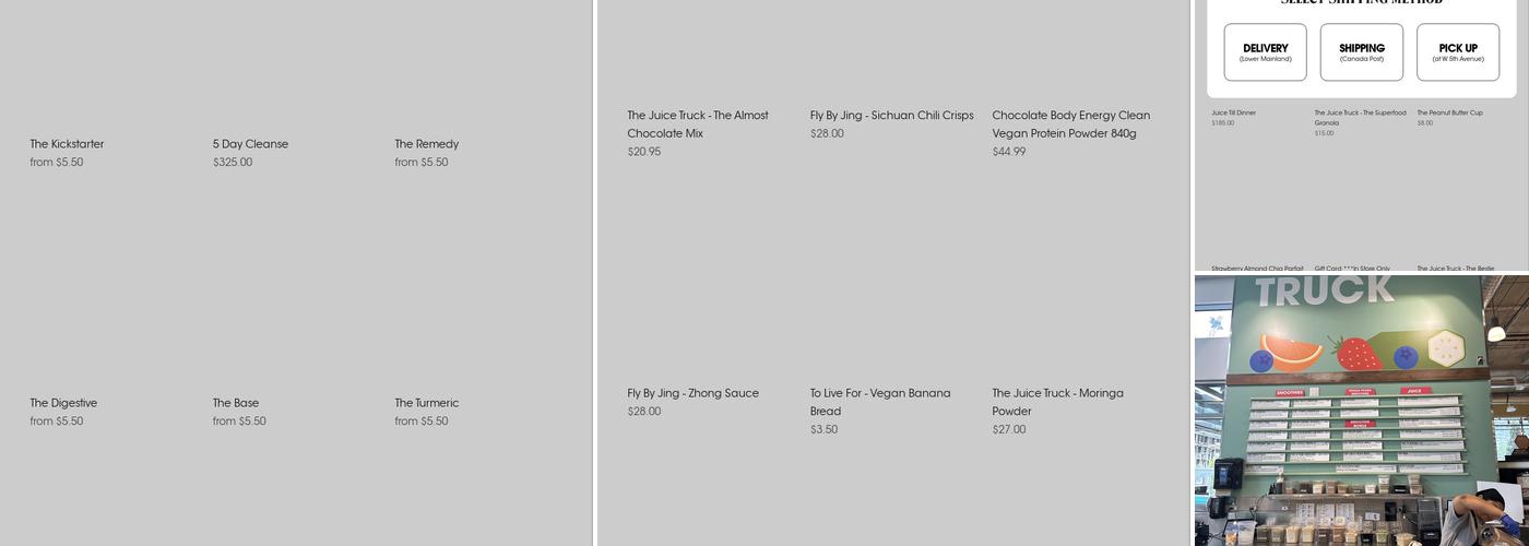 The Juice Truck Burnaby Menu