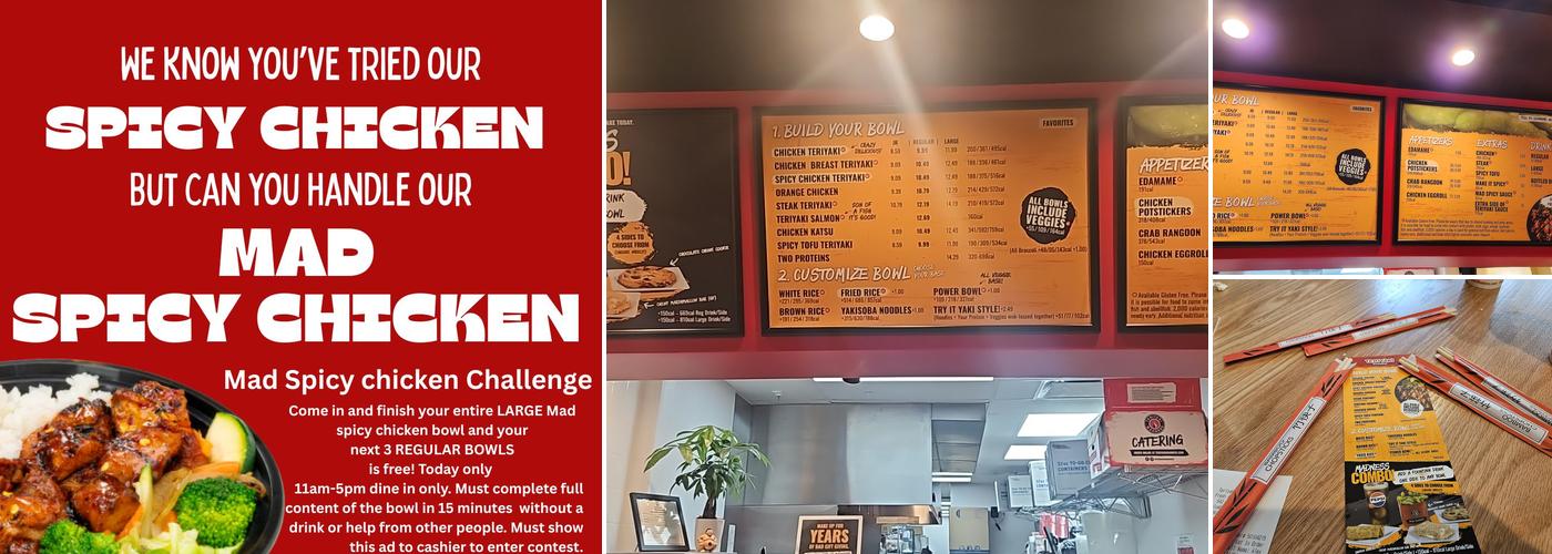 Teriyaki Madness Menu