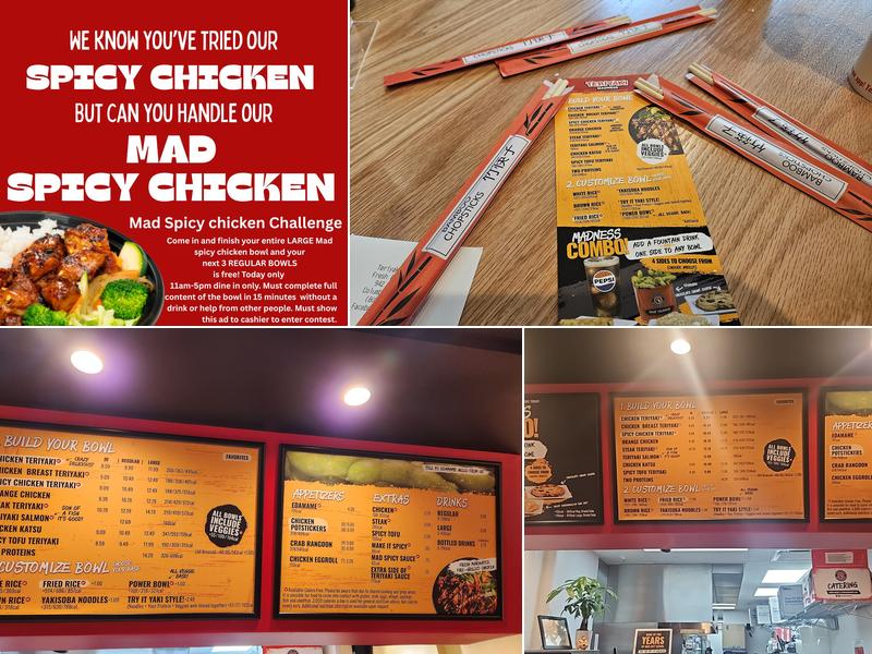 Teriyaki Madness Menu