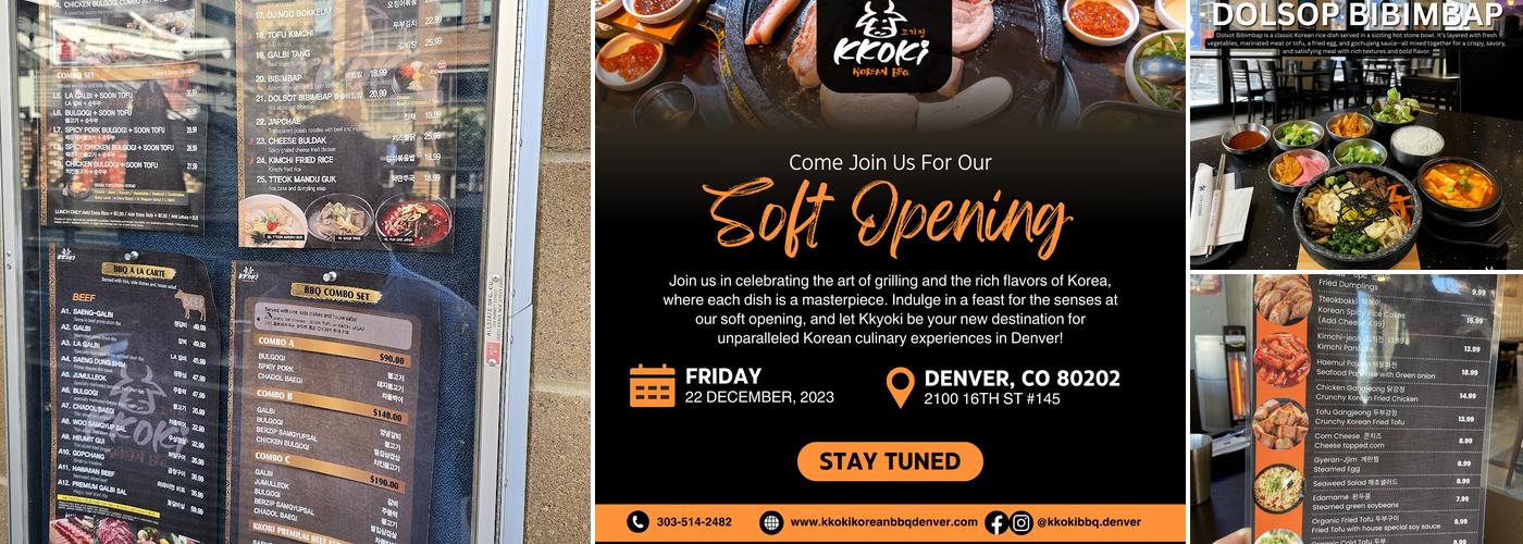 Kkoki Korean BBQ Denver Menu