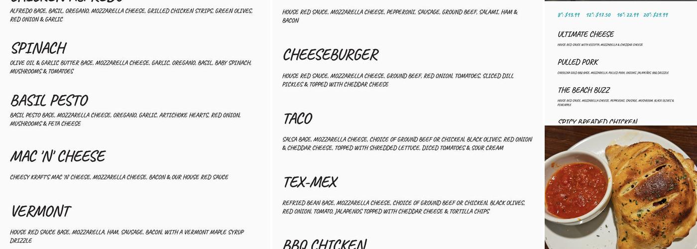 Beach Buzz Menu
