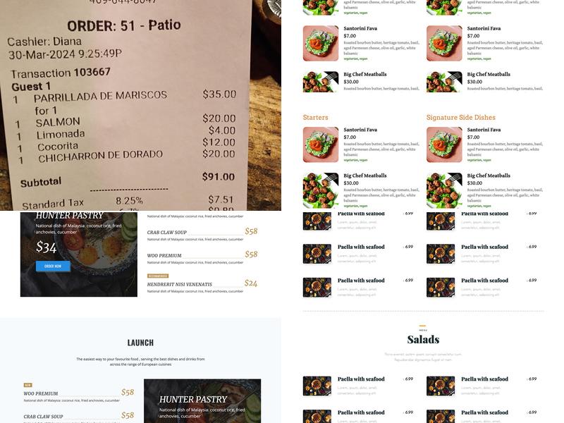 Palapas seafood bar Menu