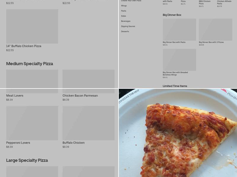 Pizza Hut Menu