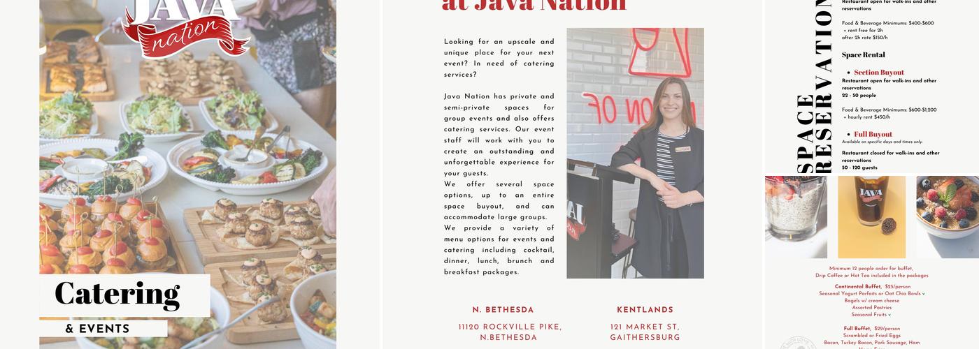Java Nation Menu