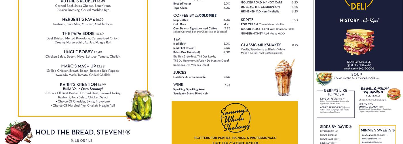 Beresovsky's Deli Menu