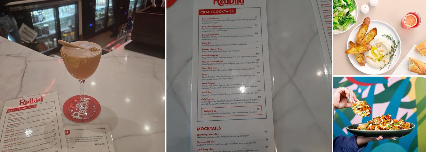 Redbird Scratch Kitchen + Bar Menu