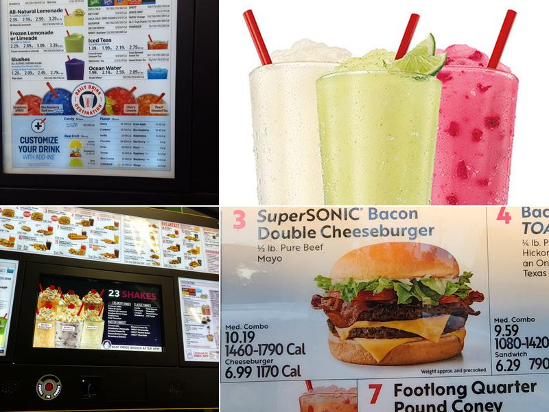 Sonic Drive-In Menu
