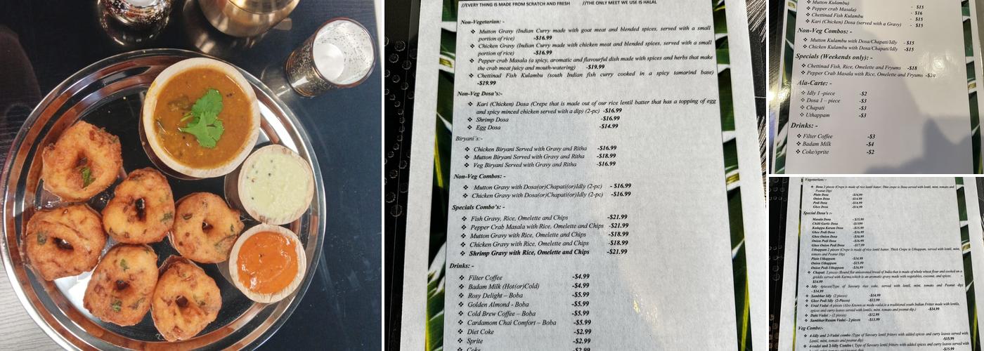 Chennai Central Cafe Menu