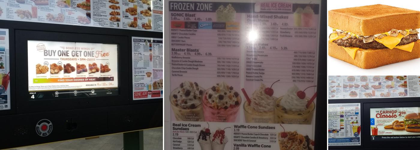 Sonic Drive-In Menu