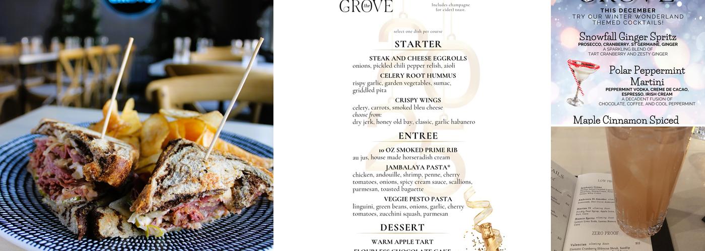 The Grove Menu