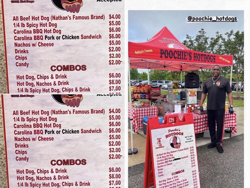 Poochie's Hotdogss Menu