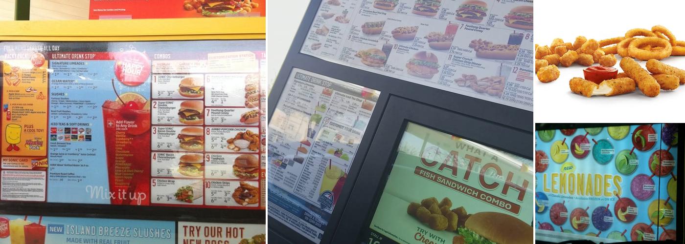 Sonic Drive-In Menu