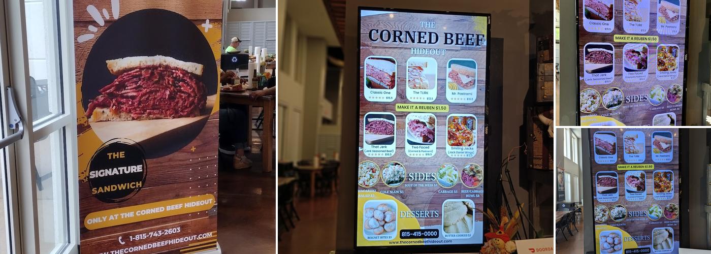 THE CORNED BEEF HIDEOUT Menu