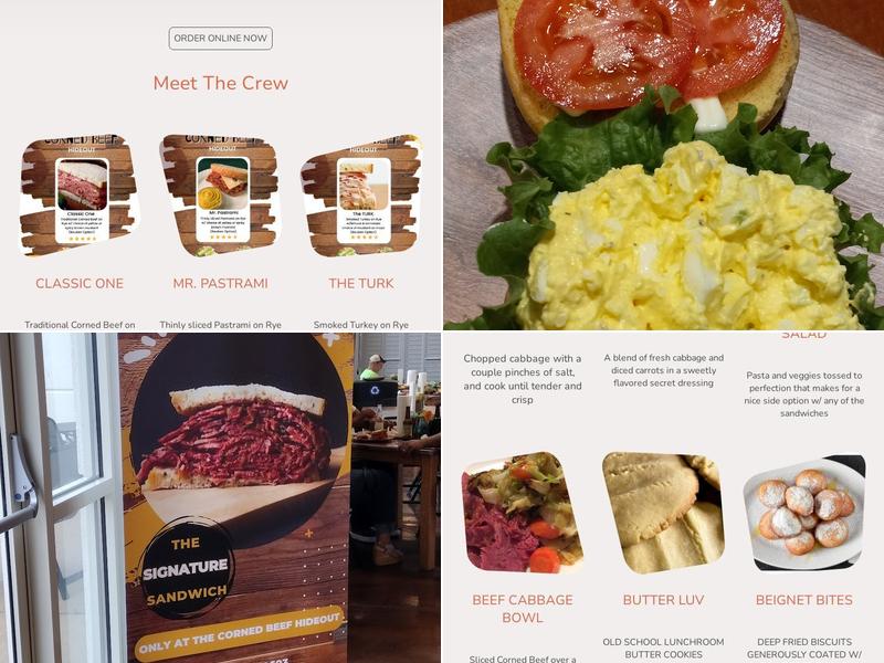 THE CORNED BEEF HIDEOUT Menu