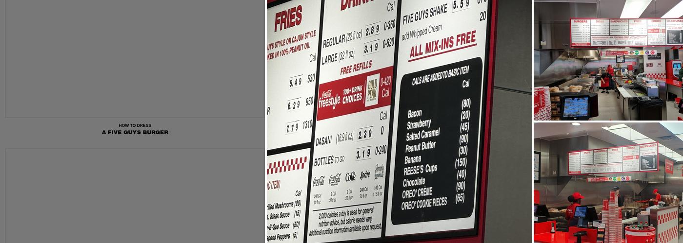 Five Guys Menu